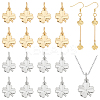 16Pcs 2 Colors Brass Charms KK-LP0001-52-1