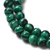 Synthetic Malachite Beads Strands G-B090-A13-01-4