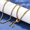 Adjustable 304 Stainless Steel Slider Necklaces X-NJEW-L156-002B-G-1