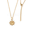 Vintage 306 Stainless Steel Sun Pendant Necklaces for Women IP0295-5