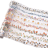 8 Rolls 8 Colors PET Self-Adhesive Paper Decorative Stickers DIY-CP0012-91-1