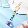 Glass Teardrop Window Hanging Suncatchers HJEW-JM04516-1