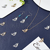 32Pcs 2 Colors Alloy Rhinestone Pendants FIND-AR0003-43-4