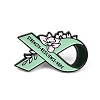 Strencth & Resilience & Hope Awareness Ribbon with Flower Enamel Pins LS-JEWB-D306-02EB-1