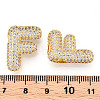 Brass Micro Pave Cubic Zirconia Pendants KK-N254-06G-F-3