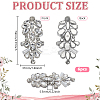 6Pcs Glass and Alloy DIY Clothing Accessories DIY-FG0008-13A-2