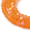 Imitation Jade Glass Beads Strands EGLA-YW0003-19A-22-4