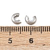Tarnish Resistant 304 Stainless Steel Crimp Beads Covers STAS-L215-10P-3