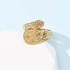 304 Stainless Steel Open Cuff Rings for Women RJEW-K309-05G-3