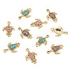 16Pcs Alloy Rhinestone Connector Charms ALRI-TA0001-40-2