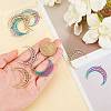 8pcs 2 color Ion Plating(IP) 201 Stainless Steel Pendants STAS-DC0006-19-3