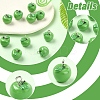 10Pcs Apple Resin Charms RESI-YW0005-26A-1