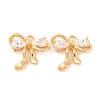 Brass Micro Pave Cubic Zirconia Charms KK-S389-03G-04-1