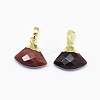 Natural Tiger Eye Pendants G-F584-F11-G-2