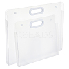 2Pcs 2 Styles PP Plastic Documents Pockets AJEW-FH0005-86A-1
