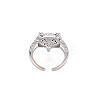 Brass Micro Pave Cubic Zirconia Cuff Rings RJEW-S045-145P-2