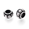 304 Stainless Steel European Style Large Hole Beads STAS-T072-95AS-2