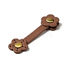 Flower Cowhide Leather Sew on Purse Clasps FIND-D027-08C-4