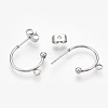 Non-Tarnish 304 Stainless Steel Stud Earring Findings LS-X-STAS-T047-21-2