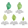 100Pcs 5 Style Transparent Acrylic Pendants MACR-YW0002-63-4