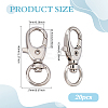 20Pcs Alloy Swivel Clasps FIND-PH0028-30-2