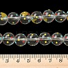 Transparent Glass Enamel Beads Strands LAMP-A001-B01-7