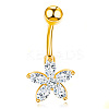 Clear Cubic Zirconia Belly Button Rings WG9960A-33-1