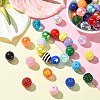 Round Opaque Acrylic Beads Kit OACR-CJC0002-05B-6