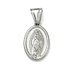 Religious 304 Stainless Steel Pendants STAS-D225-14G-1