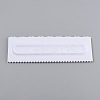 Plastic Baking Edge Dough Scraper and Cutter Pastry Spatulas AJEW-P077-01-2