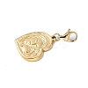 304 Stainless Steel Heart with Mother and Son Pendant Decoration STAS-S165-16G-2