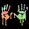 Car Decals- 1 Pcs Hand Car Hood Sticker ST-F711-1-4