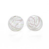 Transparent Handmade Blown Glass Globe Beads GLAA-T012-34B-2