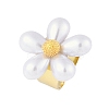 Flower Natural Shell Finger Rings RJEW-H234-02G-1