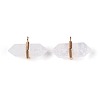 Natural Quartz Crystal Double Terminal Pointed Pendants G-N345-09A-2