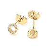 Brass Micro Pave Cubic Zirconia Stud Earrings EJEW-P247-03G-2