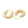 Rack Plating Brass Donut Hoop Earrings for Women EJEW-G342-04G-2
