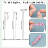 600Pcs 3 Styles 304 Stainless Steel Ball Head Pins & Flat Head Pins & Eye Pins STAS-SC0007-81-2