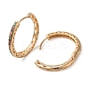 Brass Micro Pave Colorful Cubic Zirconia Hoop Earrings for Women EJEW-M238-22KCG-2