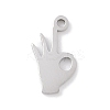Non-Tarnish 304 Stainless Steel Charms STAS-K286-01K-P-1