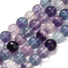 Natural Fluorite Beads Strands G-L634-B04-6mm-2