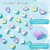 36Pcs 6 Colors Glass Rhinestone Cabochons RGLA-PH0001-20-4