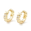Clear Cubic Zirconia Chunky Hinged Hoop Earrings for Women X-EJEW-P196-24G-1