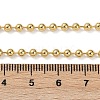 Rack Plating Brass Ball Chain Necklaces for Women NJEW-G102-01A-G-4