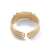 Ion Plating(IP) 304 Stainless Steel Cuff Rings RJEW-G285-81G-3
