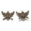 Tibetan Style Alloy Pendants TIBEP-3293-AB-LF-1
