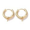 Brass Hoop Earrings Findings KK-B105-03G-02-1