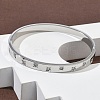 304 Stainless Steel Cubic Zirconia Himged Bangles for Women BJEW-F506-01P-3