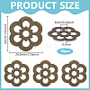 16Pcs Brass Flat Washers FIND-PH0026-78P-2