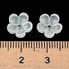 Dyed & Heated Glass Bead Caps GLAA-C042-01O-3